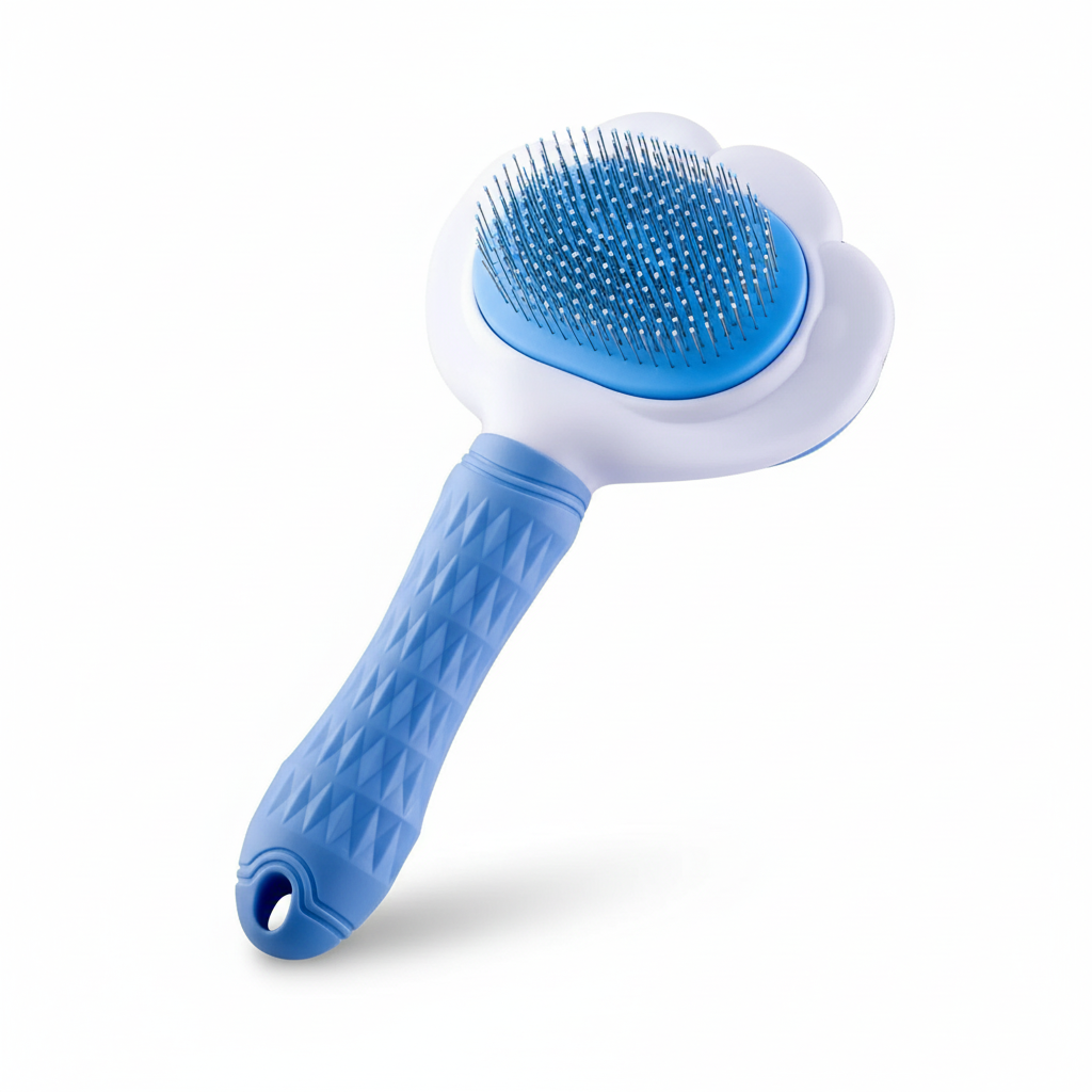 Fur Relief™ One-Click Self-Cleaning Pet Brush for Effortless Grooming
